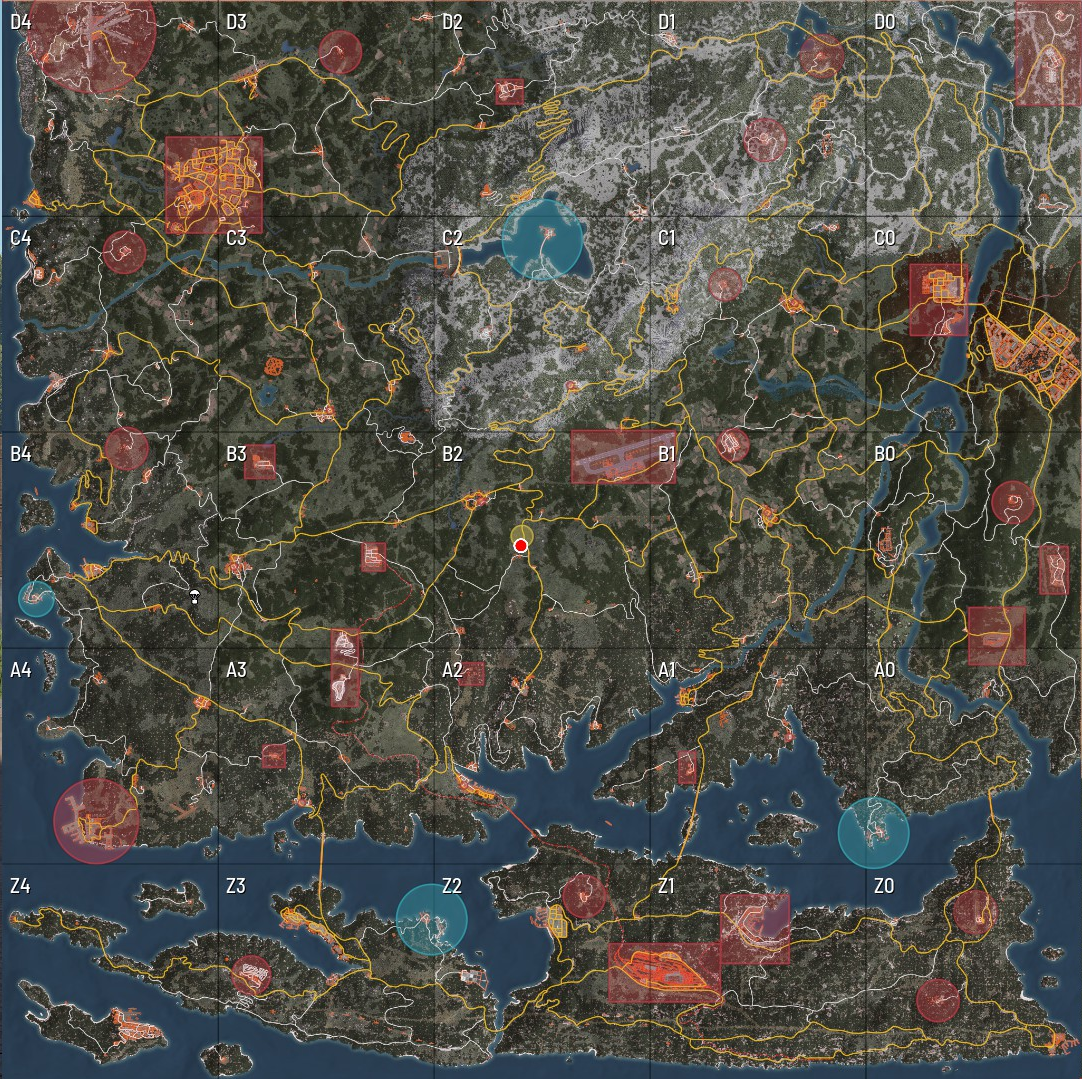 Noobs & Granaten PVP Server Karte